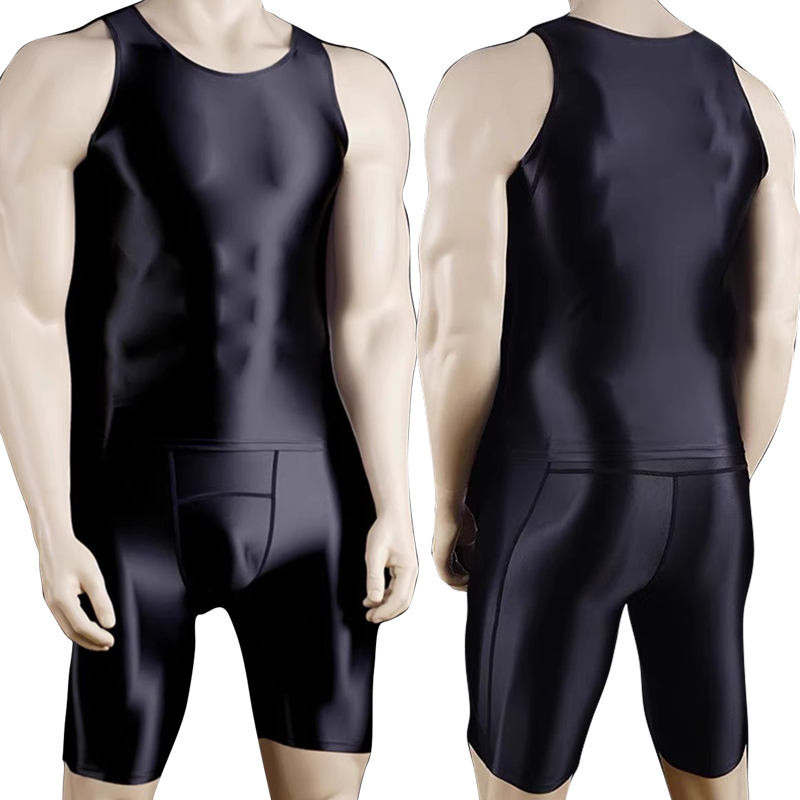 Compression Shorts Athletes - Erkekler ince spor yelek tayt takım