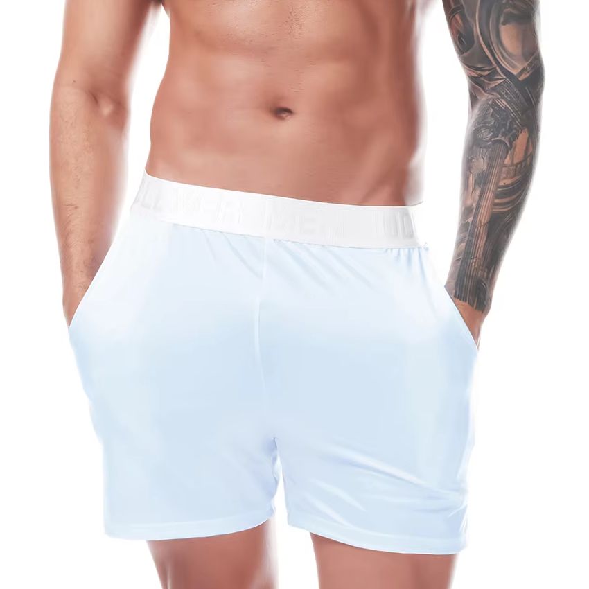 Mesh Sport Boxer - 5 adet/takım mektup kemer petek örgü