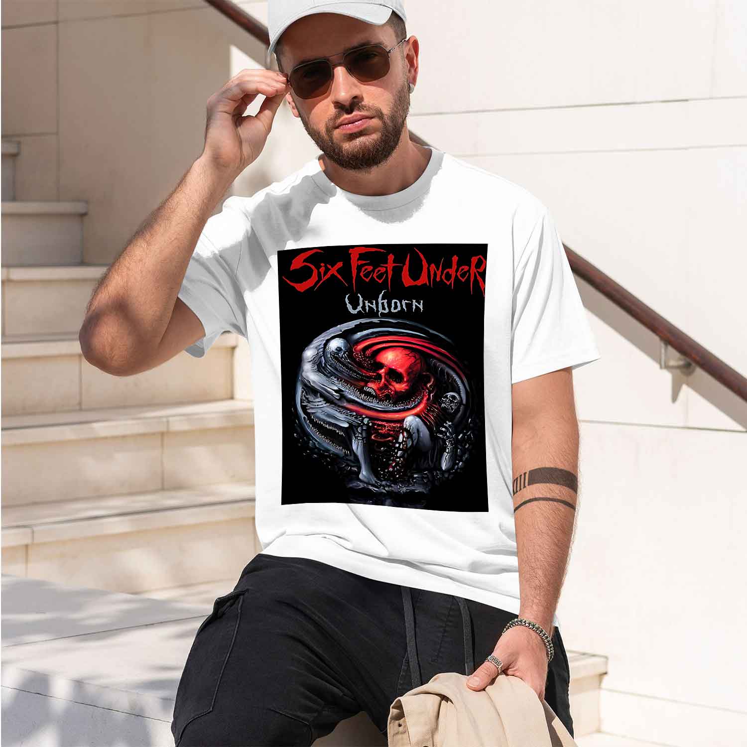 Six Feet Under – Unborn back 2 - Undershirt Crew Neck incelemesi ve fiyatı